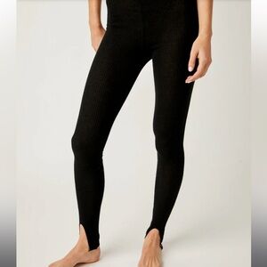 1164. Free People Lux Life High Waist Rib Leggings
